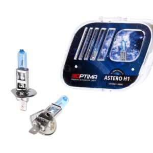 Галогенная лампа Optima Astero H1 +80% White 5000K, 12V, 55W (№ HASH1)