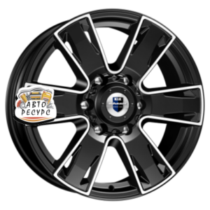 K&K 7x17/6x139,7 ET38 D67,1 Севенна (КС726) Алмаз черный