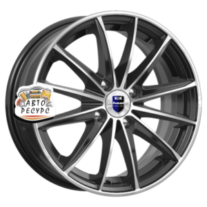 K&K 6x15/4x100 ET50 D60,1 Пойнт Бланк-оригинал (KC884) Алмаз черный SK