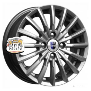 K&K 5,5x14/4x100 ET46 D54,1 Акцент-оригинал (КС641) Дарк платинум