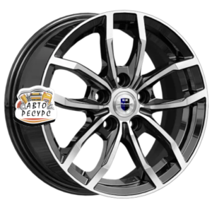 K&K 6,5x15/5x100 ET38 D57,1 Фрост (КС1048) Алмаз черный