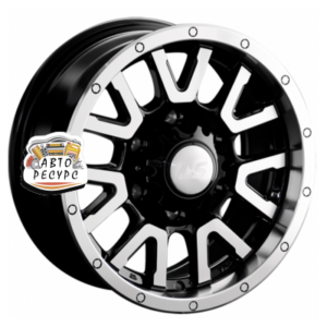 LS 7x15/6x139,7 ET10 D106,1 1288 BKF (конус, Колпак+лого)