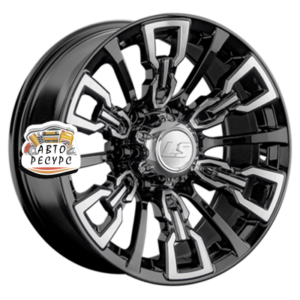 LS 8x17/6x139,7 ET-15 D106,1 1363 BKF (конус, Колпак+лого)