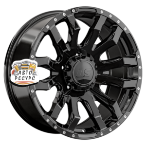 LS 9x20/5x150 ET25 D110,5 1294 BK (конус, Колпак+лого)