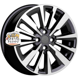 K&K 6,5x16/4x100 ET41 D60,1 Эрман (КС997) Алмаз черный