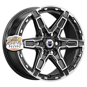 K&K 8x18/6x139,7 ET42 D75,1 Дистрикт (КС1159) Алмаз черный