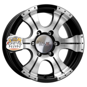 K&K 8x16/6x139,7 ET20 D108,5 Байконур (КС465М) Алмаз черный
