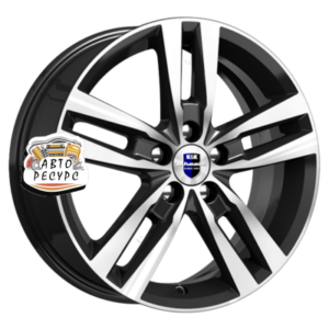 K&K 6,5x16/5x112 ET46 D57,1 Rassvet-оригинал (КС868) Алмаз черный SK