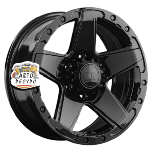 LS 8x17/6x139,7 ET30 D100,1 1284 BK (конус, Колпак+лого)