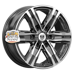 K&K 7,5x17/6x139,7 ET36 D100,1 R8 (КС1174) Алмаз черный