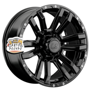 LS 9x18/6x139,7 ET15 D106,1 1339 BK (конус, Колпак+лого)