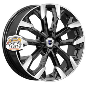 K&K 6,5x17/5x105 ET38 D56,6 Морейн (КС1046) Алмаз черный