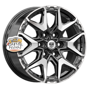 K&K 7,5x18/6x114,3 ET46 D67,1 Гангут (КС1176) Алмаз черный