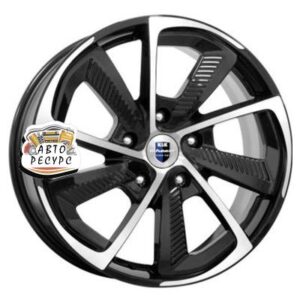 K&K 8x18/5x115 ET44 D70,2 C.T.G. (КС687) Алмаз черный