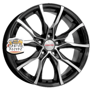 K&K 7,5x17/5x105 ET38 D56,6 Твист (КС697М) Алмаз черный